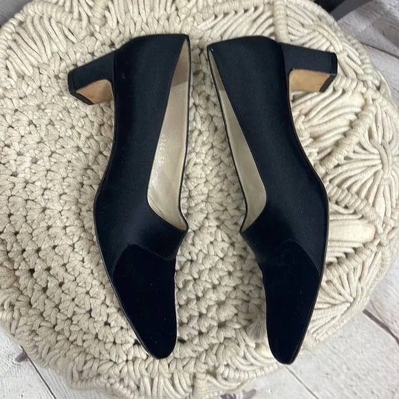 Pancaldi suede satin vintage pumps made in Italy size 37 - Picture 6 of 9